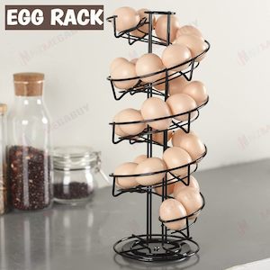 Homewares: Metal Egg rack storage Skelter Dispenser Rack, Storage Display Rack