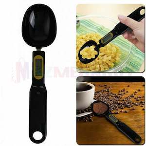 Homewares: LCD Digital Kitchen Scale Measuring Spoon * Black