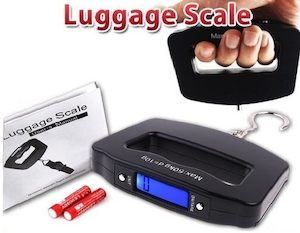 Homewares: Digital Travel Suitcase Luggage Scales 50kg