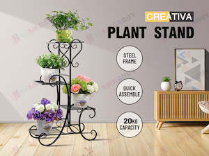 Homewares: 4 Pot Plant Stand Shelf 82cm outdoor indoor