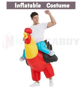 Homewares: Rooster Fancy Dress Inflatable Suit - Fan Operated Costume