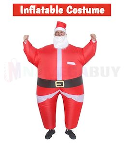 Homewares: Santa Fancy Dress Inflatable Suit - Fan Operated Costume