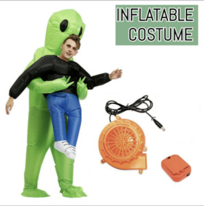 Inflatable Costume cosplay dress Green Alien