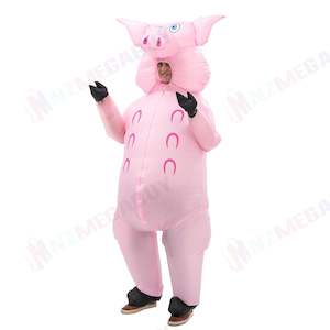 Homewares: Inflatable Pig Costume Adult Blow Up Pig Halloween Costumes