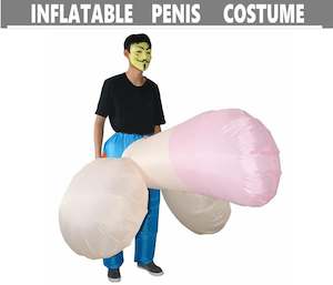 Inflatable Willy Suit Costume Penis Adult Novelty Fancy Dress Party