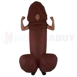 Homewares: Inflatable Fancy Dress costume Penis Brown