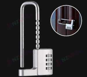 Homewares: 4 Digit Password Lock Motor Bike Shop Door U-Lock