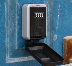 Weather Resistant 4 Digit Wall Mounted Outdoor Key Safe Box Locker