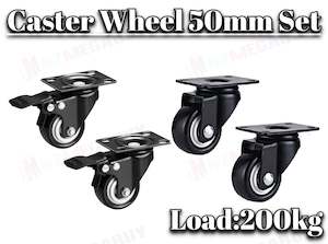 Swivel Caster 50mm Transport Rolling Wheel Set