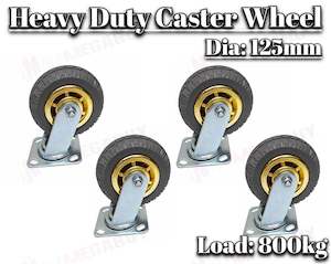 Castor wheels Swivel 125mm * Set