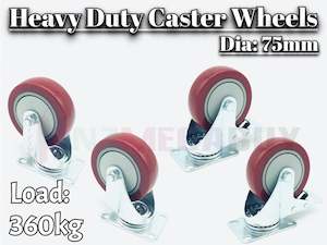 Swivel Castor Caster 75mm Transport Rolling Rollers