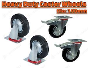 Swivel Caster 100mm Transport Rolling Wheel Set