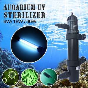 Aquarium Fish Tank Pond Aqua UV Sterilizer Filter Light Marine Water 18W