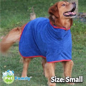 Dog Bathing Supplies Pet Nightwear Pet Bath Towel Dog Bathrobe Dog Drying Coat * 4 Sizes