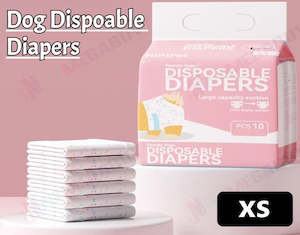 Pet Diapers Leakproof Disposable Dog Menstrual Physiological Pants 10PCS/Bag * 5 Sizes