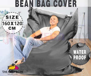 LAZY BEAN® OXFORD Large Bean Bag Cover Indoor/Outdoor Anti UV 30+*Charcol