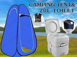 20L Outdoor Portable Toilet Camping Shower Tent / Carry Bag/ Pop Up Change Room