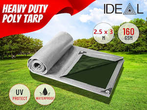 Tarpaulin Tarp Canvas Camping Poly Tarps Heavy Duty Cover 160gsm * 9 Sizes