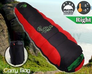 Camping Mummy Sleeping Bag Single  -5°C  * Red/Black