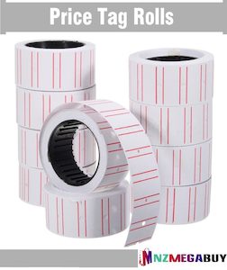 10 x PRICING PRICE TAG  LABEL ROLLS