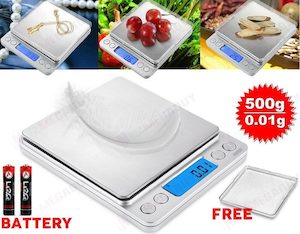 Kitchen Food Scale Digital LCD Electronic Balance Weight Postal Scales *4 Sizes