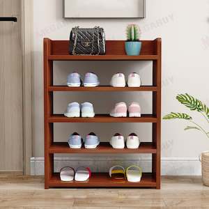 5 Tiers Wooden Shoe Rack Cabinet "Brown"