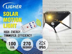 100 LED Solar Power Motion Sensor Light Outdoor Security Garden Waterproof