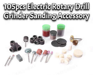 Homewares: Rotary Tool Set Electric Drill Grinder Grinding Polishing Sanding Kit 105pcs