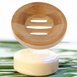 Soap Dish wooden Round / all Natural Soap Holder / Round Bamboo Eco