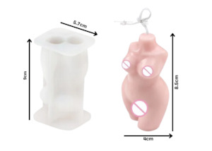 Female Bodice Candle/Soap Mold