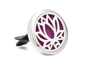 Car Diffusers: Car Aromatherapy Diffuser /Lotus Flower/ Vent Essential Oil Diffuser + 10 Pads