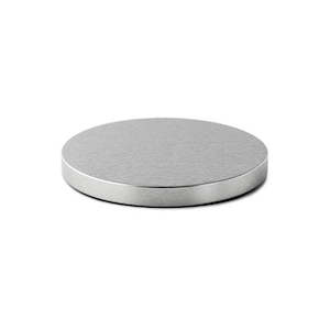 Silver Metal Flat Lid