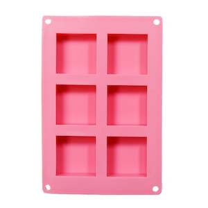 Soap Mould - Square, 6 Cavity