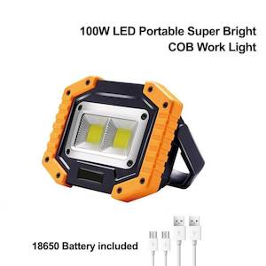 Portable COB LED Work Lamp Outdoor Flood Light Camping Flashlight