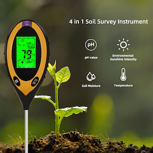 4-in-1 Soil PH Moisture Temperature Sunlight Humidity Meter