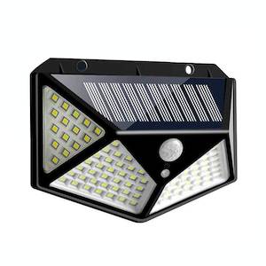 100 LED Solar Power PIR Motion Sensor Wall Light