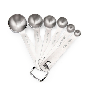 Homewares: 6Pcs Stainless Steel Measuring Spoon Set Baking Seasoning Cooking Kitchen Tool