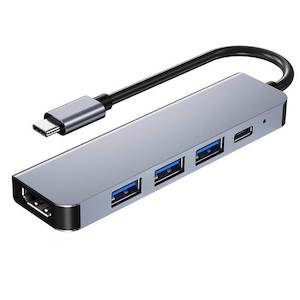 5 in 1 Type-C PD QC HDMI USB3.0 HUB Docking Station