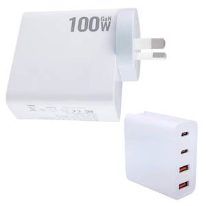 100W GaN 4 Port PD QC Wall Charger for MacBook Xiaomi Samsung