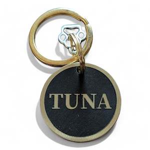 LUXE | Bespoke Brass | Round Cat & Dog ID Pet Tag