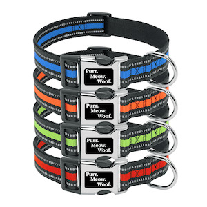 Internet only: Slim Reflective Dog Collar