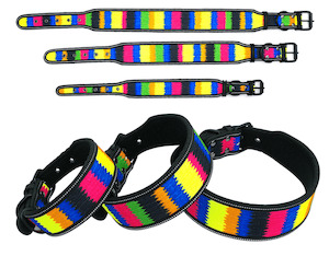 Internet only: Rainbow Wide Dog Collar