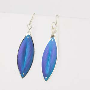 RB190: Laurel leaf earrings