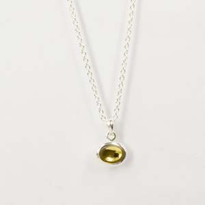 LA70: Concave pendant necklace