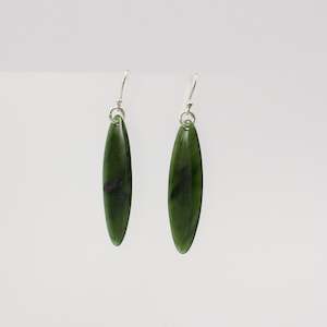 Jewellery: KAJ174: Polished pounamu earrings