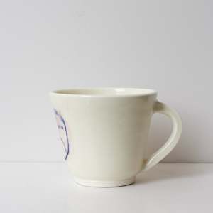 JLA59: Tea Cup - white with hand-drawn image