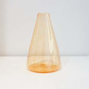 SALE Conical vase - orange