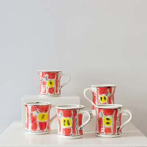 PH: Red animal mugs