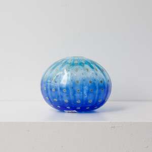 Jewellery: CJ189: Urchin - copper/cobalt blue