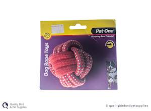 Pet: Pet One Dog Toy Rope Ball